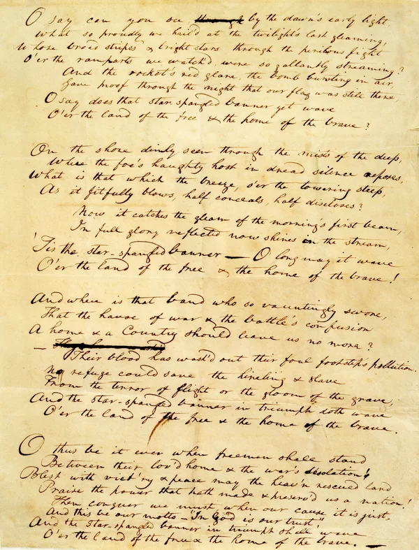 Star-Spangled Banner Manuscript