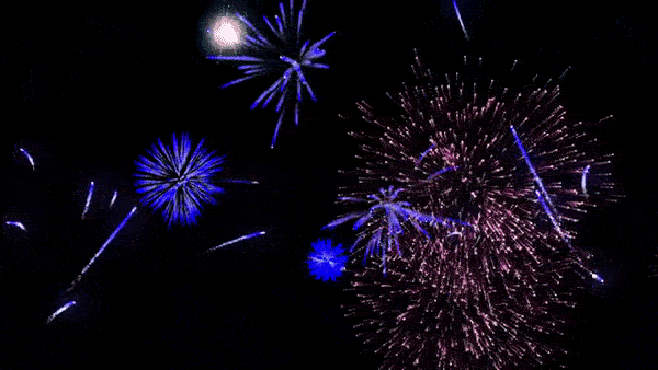 new year fireworks animated gif