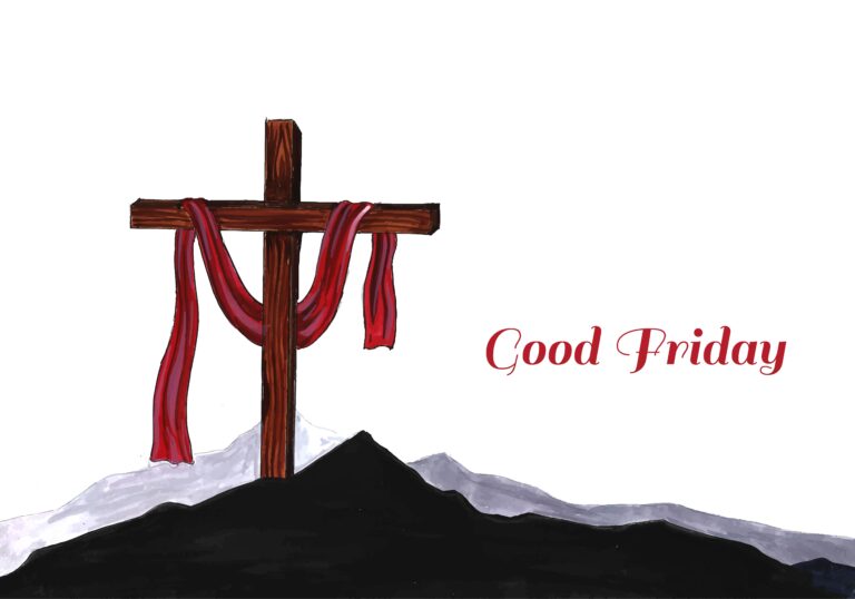 Hand drawn holy week concept good friday background