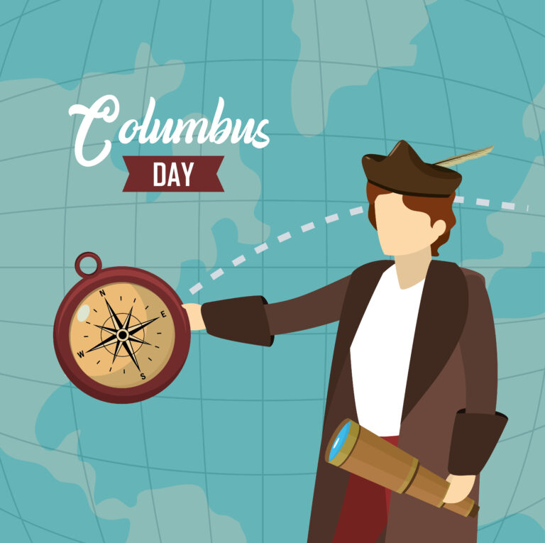 Happy columbus day card